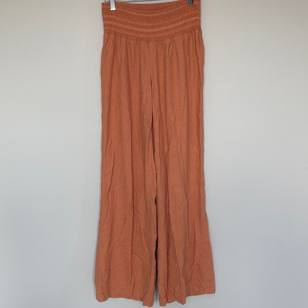 Rewash Orange Wide-Leg Pants